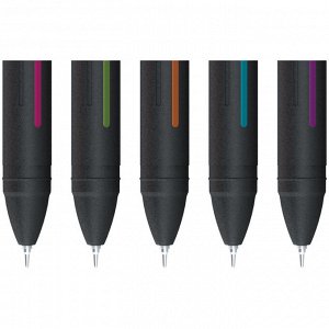 Ручка шариковая Berlingo ""Color Zone stick"" синяя, 0,7мм, прорезиненный корпус ассорти