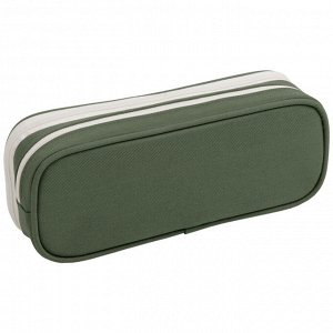 Пенал мягкий 2 отделения, 1 карман, 220*80*50 Berlingo ""Classic military"", полиэстер, внутр. органай
