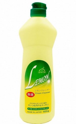 Крем чистящий Rocket Soap "Cleanser" для ванны/кафеля/унитаза Лимон 400гр, п/б