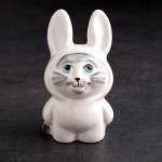 Сувенир &quot;Котик Зайка&quot;, серый, фарфор, 10 см