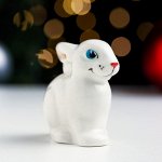 Сувенир &quot;Кролик&quot;, белый, фарфор, 6 см