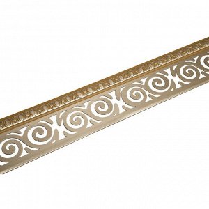 Декоративная планка «Завиток», длина 250 см, ширина 7 см, цвет золото