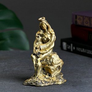 Хорошие сувениры / Фигура "Богиня Фортуна с рогом изобилия" золотой ...