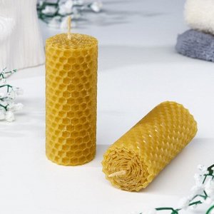 Набор свечей из вощины медовых, 8 см, 2 шт
