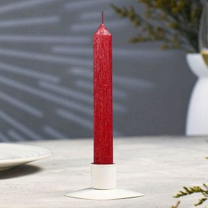 Свеча античная "Винтаж", 17х1,8 см, красная