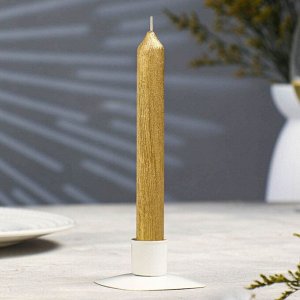 Свеча античная "Винтаж", 17х1,8 см, золотая
