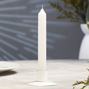 Свеча античная "Винтаж", 17х1,8 см, белый перламутр