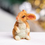 Фигура &quot;Заяц на задних лапах&quot; рыжий, 5х3х4см МИКС