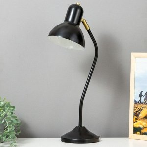 Настольная лампа RISALUX "Оскар" 1x40Вт Е27 черный 20,5x14,5x56см