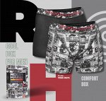Набор мужских боксеров ROCKHARD 7050-0676, 2 шт. в коробке