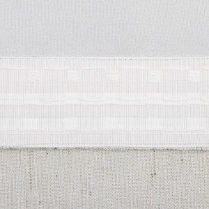 Штора портьерная Этель «Классика» цвет светло серый, на шторн.ленте 130х300 см,100% п/э