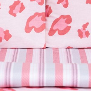 Постельное бельё LoveLife евро Pink leopard 200х217 см, 225х240 см, 50х70см-2шт, 100%хлопок, сатин, 125г/м?