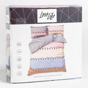 Постельное бельё LoveLife евро Style 200х217 см, 225х240 см, 50х70см-2шт, 100%хлопок, сатин, 125г/м?