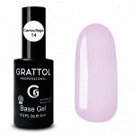 ( 9МЛ ) КАМУФЛИРУЮЩАЯ БАЗА №14 ДЛЯ ГЕЛЬ-ЛАКА GRATTOL RUBBER BASE