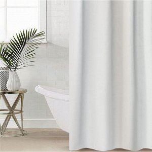 Штора для ванной комнаты Mirage,180?180 см, цвет белый