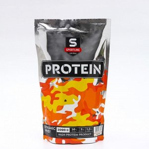 Протеин SportLine Nutrition Dynamic Whey Protein, Пломбир, спортивное питание, 1000 г