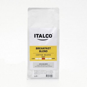 Кофе жареный в зернах Italco Breakfast blend, 1000 г
