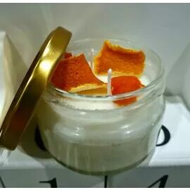 Шелковая свеча для рук и ног апельсиново-мятная с алоэ Shameat Alharir "Шелковая свеча"