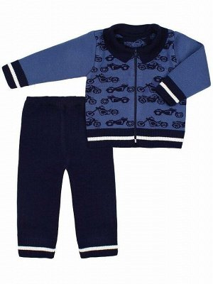 Вязаный костюм для малышей Цвет: синий