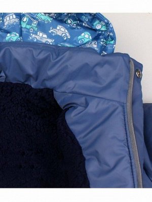 Зимняя куртка для мальчика Цвет: серо-голубой