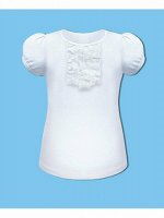 Школьная футболка (блузка) для девочки Цвет: белый
