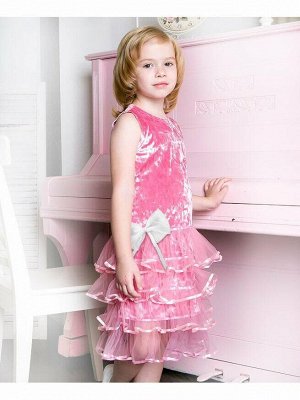 Розовое нарядное платье для девочки Цвет: св.розовый