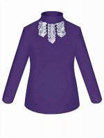 Школьная фиолетовая водолазка (блузка) для девочки Цвет: фиолетовый