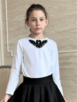 Белый джемпер для девочки Цвет: белый
