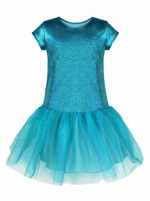 Нарядное бирюзовое платье для девочки Цвет: бирюзовый