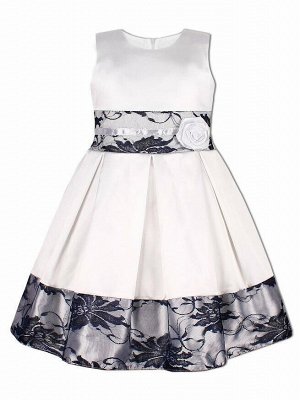 Нарядное белое платье для девочки с гипюром Цвет: белый