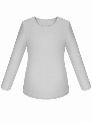 Серый школьный джемпер (блузка)для девочки Цвет: светло-серый