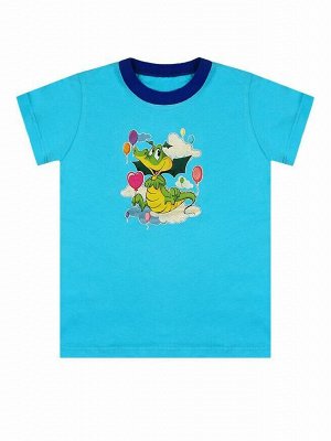 Бирюзовая футболка для мальчика Цвет: бирюзовый