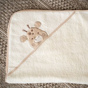 Махровое полотенце с уголком "Жираф"