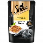 Sheba пауч 75гр д/кош Ломтики Курица/Желе (1/28)