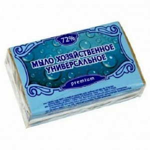 GRASS / Мыло хозяйственное 72% 100гр "Premium Универсальное белое" (в обёртке)