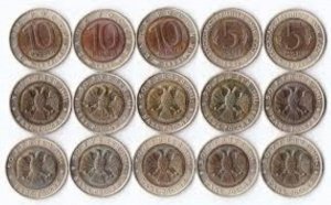 Набор из 15 монет "КРАСНАЯ КНИГА", 1991 Г. - 1994 Г