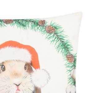 Чехол на подушку Этель &quot;Рождественский кролик&quot; 40 х 40 см, 100% п/э