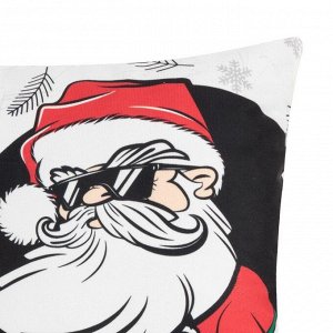 Чехол на подушку Этель &quot;Real Santa&quot;, 40*40 см, 100 п/э, велюр