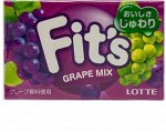 Lotte Резинка жевательная FIT`S Grape MIX 24,6гр.
