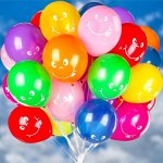 Товары для праздника. Воздушные шары, свечи, ленты, банты