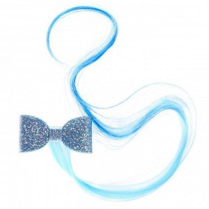 Hasbro Набор прядей для волос на заколке &quot;Бантик. Радуга Деш&quot;, My Little Pony, голубой, 40 см   7384906