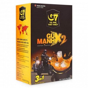 Растворимый кофе  фирмы «G7». «GU MANH X2» 3в1,12*25 гр.