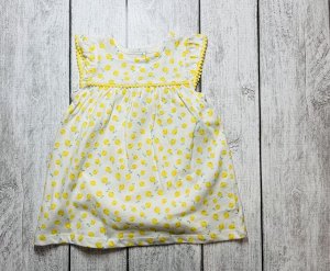 Платье-боди лимон