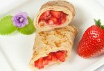 Блинчики с клубникой