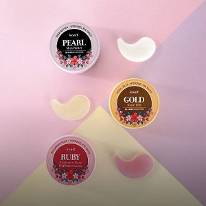 Гидрогелевые патчи для глаз с маслом ши и жемчугом  Petitfee KOELF Pearl & Shea Butter Eye Patch, 60 шт