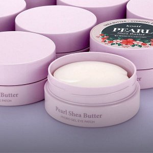 Гидрогелевые патчи для глаз с маслом ши и жемчугом  Petitfee KOELF Pearl & Shea Butter Eye Patch, 60 шт