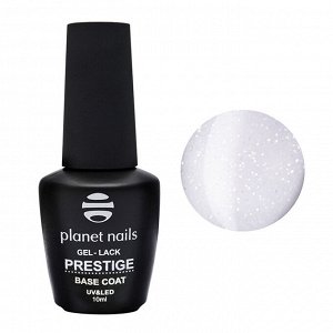 Молочная база для гель лака с шиммером Prestige Base Shimmer White PN, 10 мл