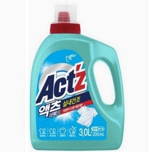 Концентрированный гель "Act'z" для стирки белья для машин с вертикальной загрузкой (для сушки в помещении) 3 л + 200 мл