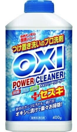 Отбеливатель для цветных вещей "Oxi Power Cleaner" (кислородного типа) 400 г (флакон)
