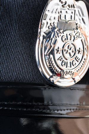 Костюм полицейского Candy Girl Cayenne (топ,юбка,стринги,головной убор,значки) черный, OS